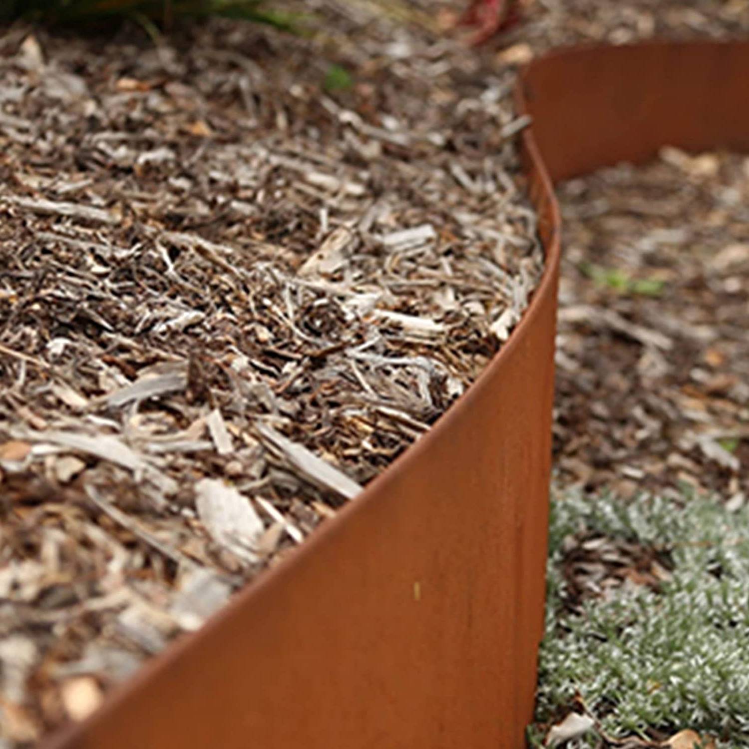 Rustic garden edging